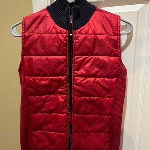 Women’s Vintage Tommy Hilfiger Red Quilted Puffer Vest